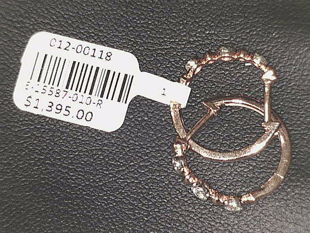 9K ROSE GOLD 0.10CT HI I1 DIAMOND E/R