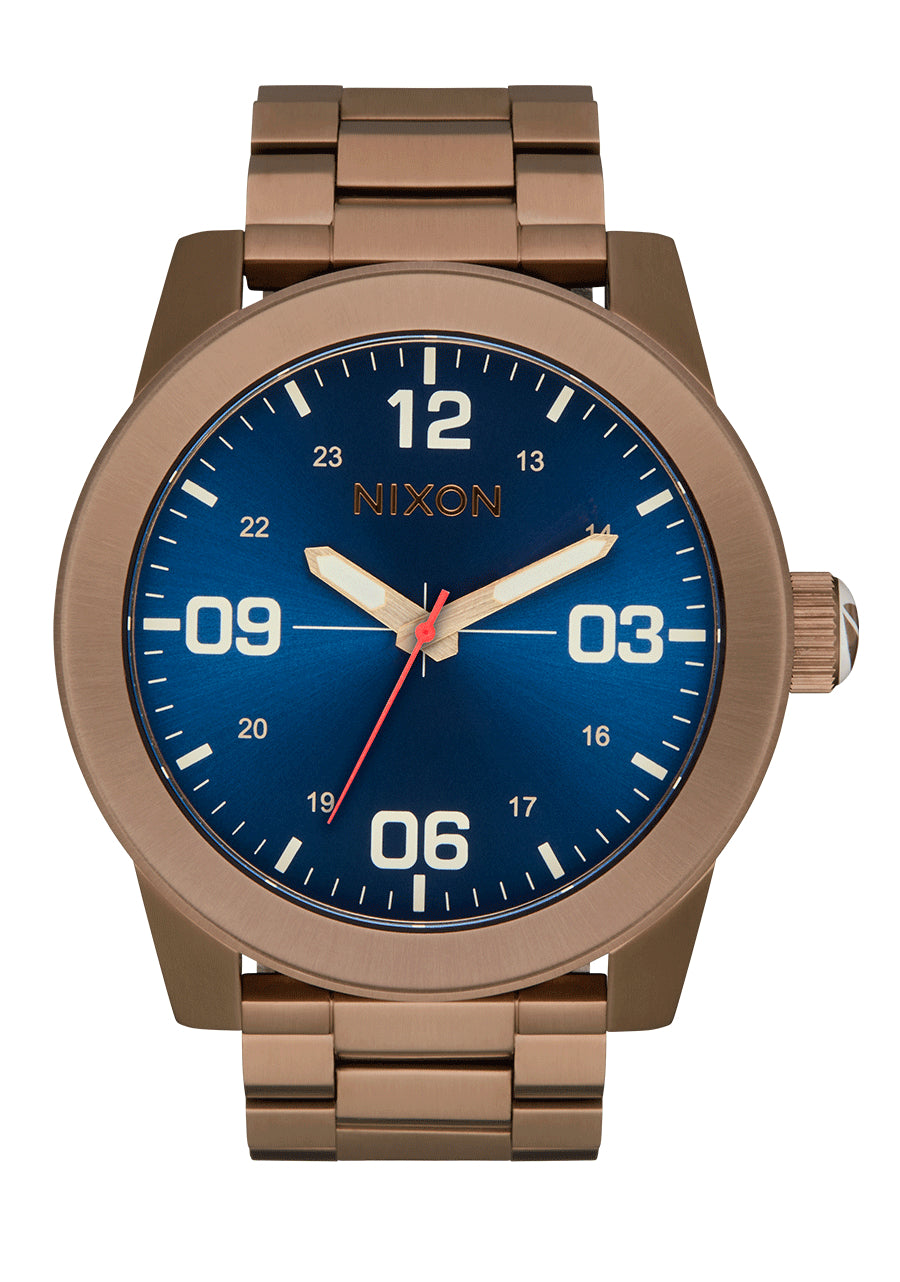 NIXON Corporal Desert Gold/Arles Blue Dial