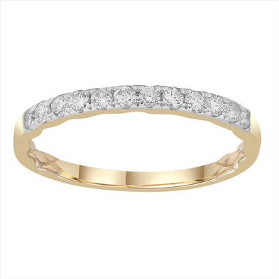 9Ct Y/G Diamond Ring 0.25Ct