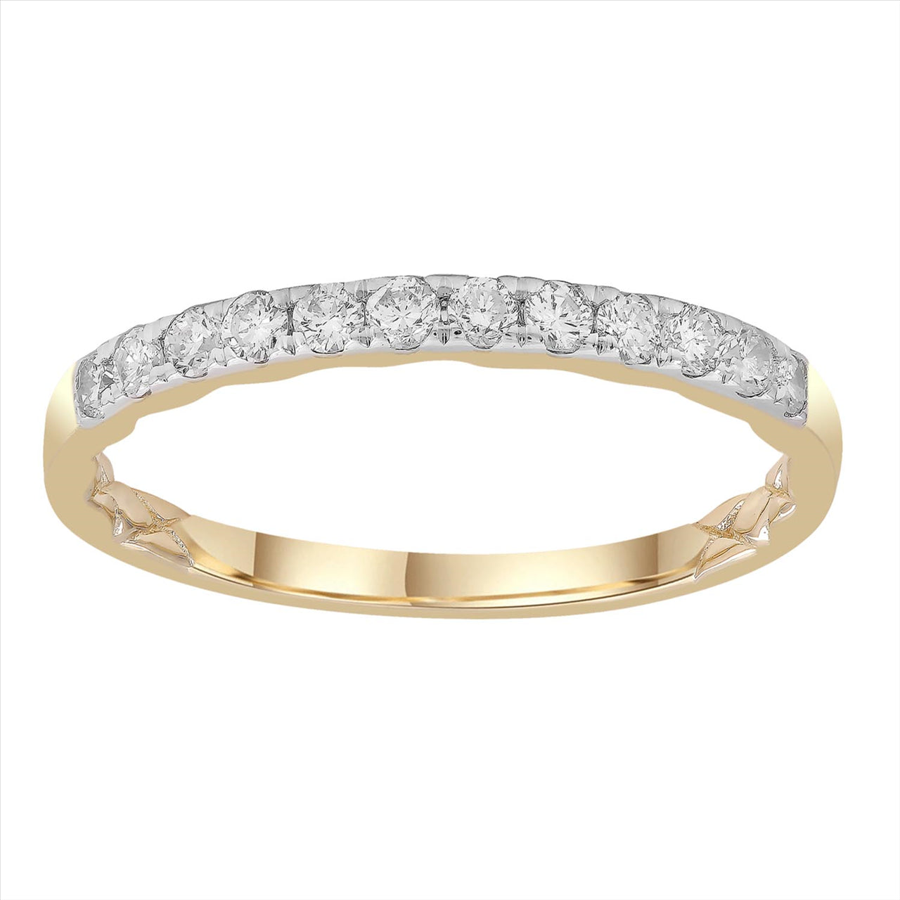 9Ct Y/G Diamond Ring 0.25Ct