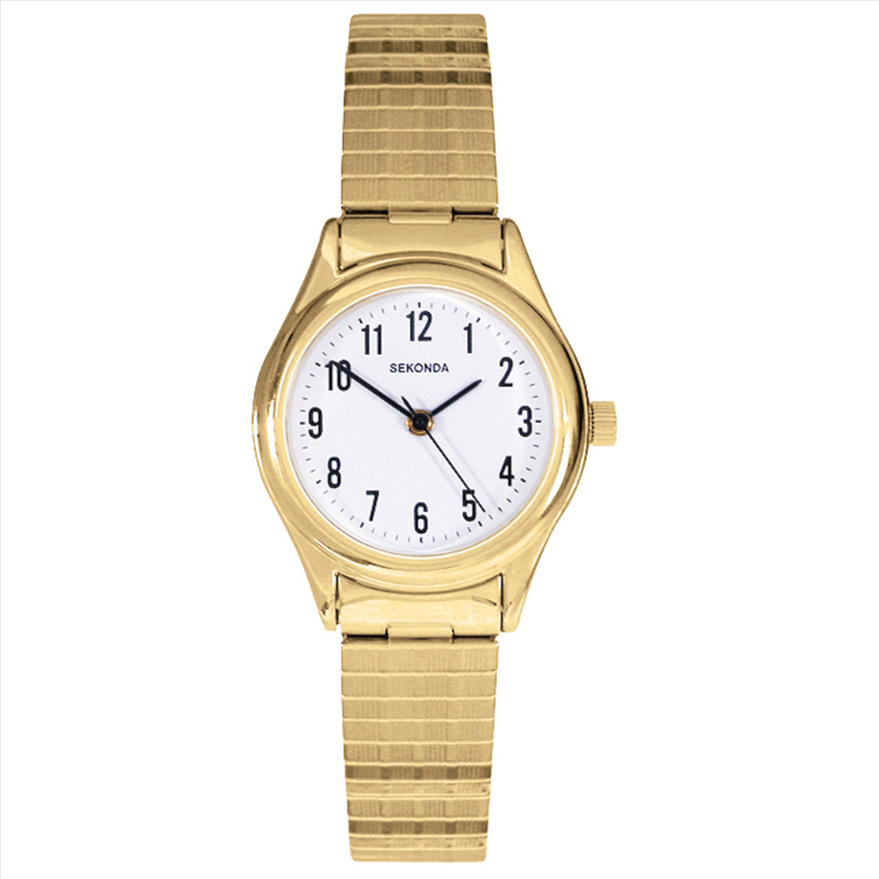 Ladies Gold Watch With Expandable Strap