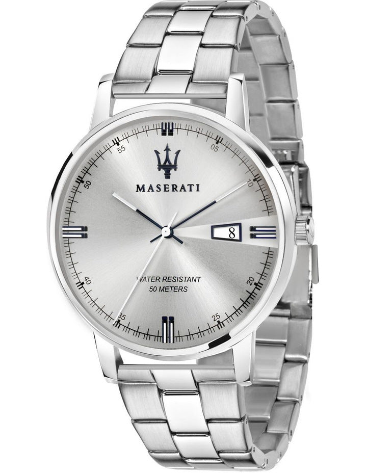 Maserati Eleganza Gents Watch Silver Dial + Bracelet Band