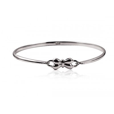 Sterling Silver Childrens Bow Bangle